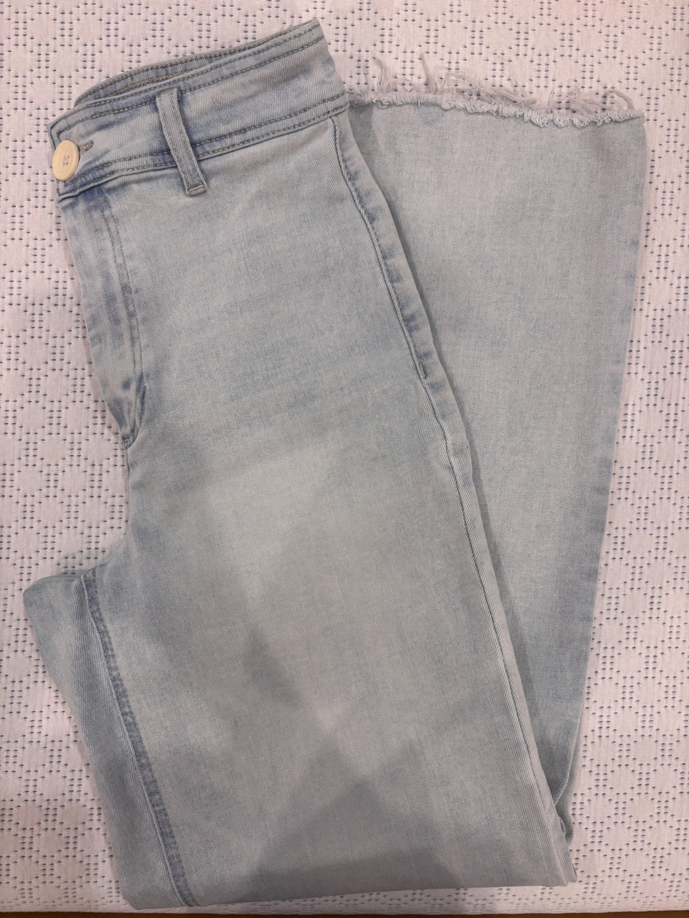 Oat New York Light Blue Wide-Leg Jeans